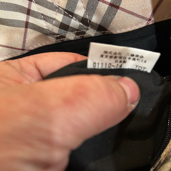 Burberry Blue Label Nova Check Beige Canvas Handbag Authentic - Picture 6 of 8